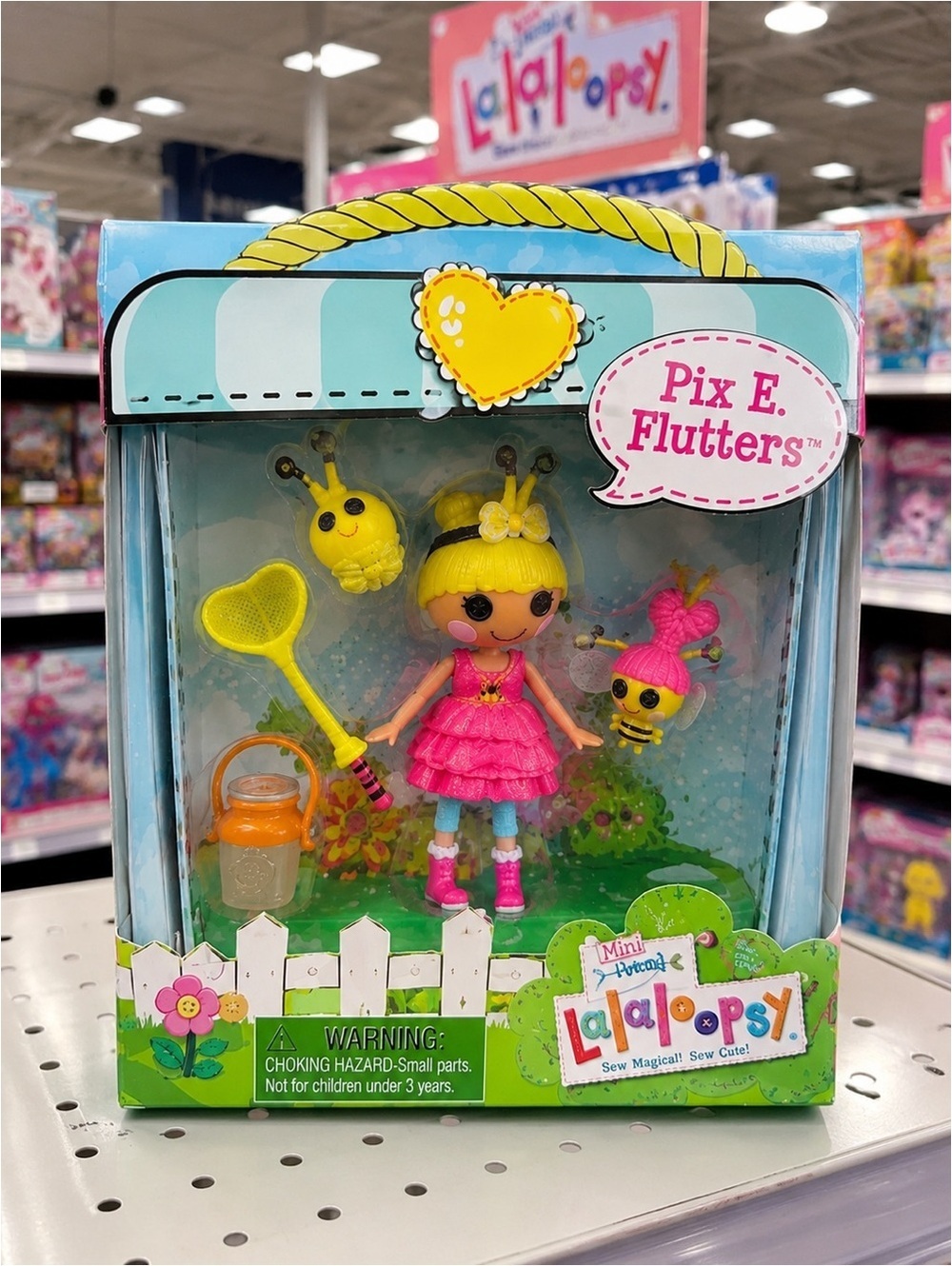 Lalaloopsy Pix E. Flutters Mini Doll with Bee Pet NIB